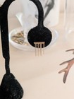 14k YG Bar With Fringe Earrings — photo 2