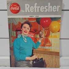 Coca-Cola "The Refresher" Employee Magazine April 1957 Vintage Ad Cover *READ*