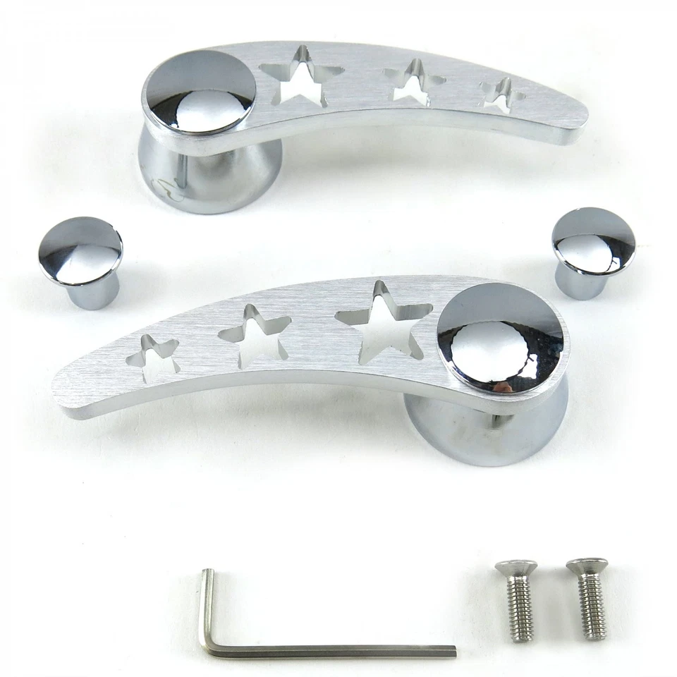 Billet "Star" Door & Window Crank (Pair) DNWC004 rat muscle hot rod - Image 4 of 4