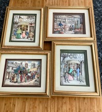 Set of 4 Framed Vintage