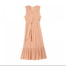 Knox Rose Baby Pink Bohemian Flow Sleeveless Maxi Dress