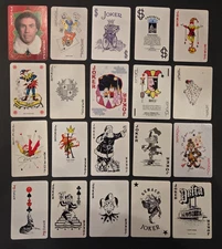 20 Single Swap Playing Cards JOKERS Lot Vintage Modern Collect Trade Craft