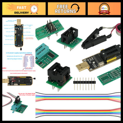 CH341A Programmer Set for EEPROM 24/25 Series - 3.3V to 5V Compatible Tool