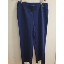 Scarlett "Magic" Wide Leg Pants Navy Pull-On Style Size 2x