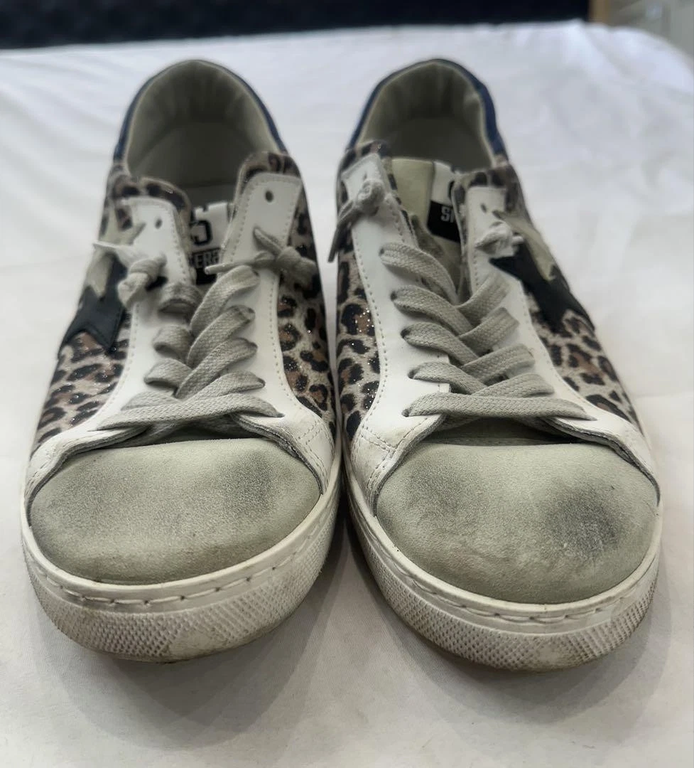 GOLDEN GOOSE Sneakers GOL GOOSE2STAR stampa leopardata 42