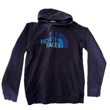 Boys The North Face Hoodie Large Blue