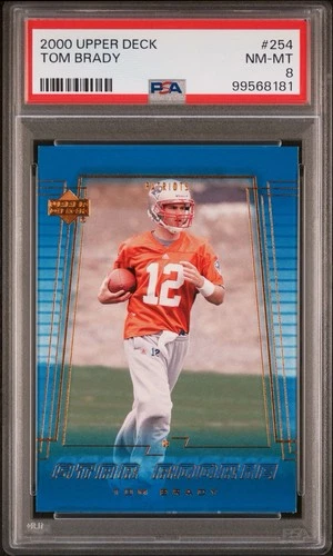 2000 Upper Deck Star Rookie PSA 8 Tom Brady Patriots WH1