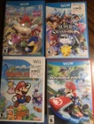 Lot Of 4 Mario Games For The Wii U Game System