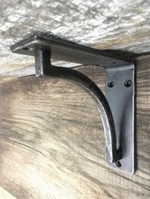 9"x10" Shelf Bracket Made in USA: Hand Forged Steel Rustic Metal Kitchen Corbel