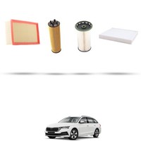 Hoffcar Set Service - 4 Filter Kompatibel Mit Skoda Octavia IV 2.0 Tdi 110Kw