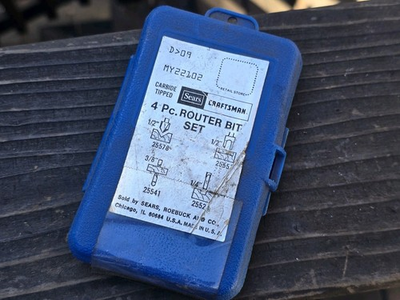 #ad Sears Craftsman 7 Pc. General Purpose Router Bit Set MY22102 Box HSS $8.99