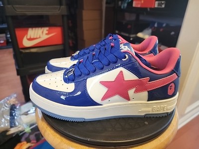 Size 8 Mens-A BATHING APE BAPE STA #1K80191301 Blue/Pink