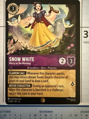Snow White - Merry as the Morning Legendary Wilds Unknown 37/204 NM