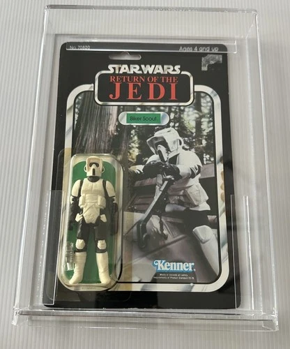 Vintage Kenner Star Wars Return of the Jedi Biker Scout MOC W/AFA Style