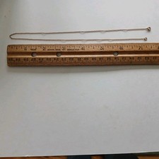 Vintage 14k Gold Chain Necklace Thin Fine Link 14 " Rose Gold for scrap or wear