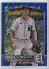 2025 Bowman Chrome Prospects Blue Shimmer Refractor 53/150 Jack Penney 1i7n