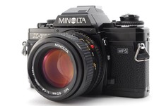  Near MINT Minolta X-700 Black SLR Film Camera MD 50mm f/1.4 Lens from JAPAN