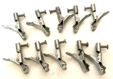 Steel Alligator Clamps With Bolt (Lot of 10)