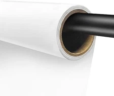 White Paper Photography Backdrop Roll 53 x 16 Inch Matte Seamless