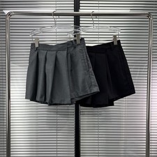 Thom Browne Womens Summer New Classic Pleated Xcasual Anti-light Short Skirt
