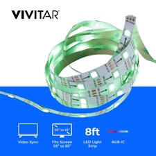 Vivitar LED TV Backlights   65   RGB LED Smart Strip with  Sync with Remote