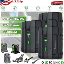 1-3Pack 9600mAh 56Volt Li-ion Battery For EGO 56V BA1400T BA4200 BA2800 ST1502LB