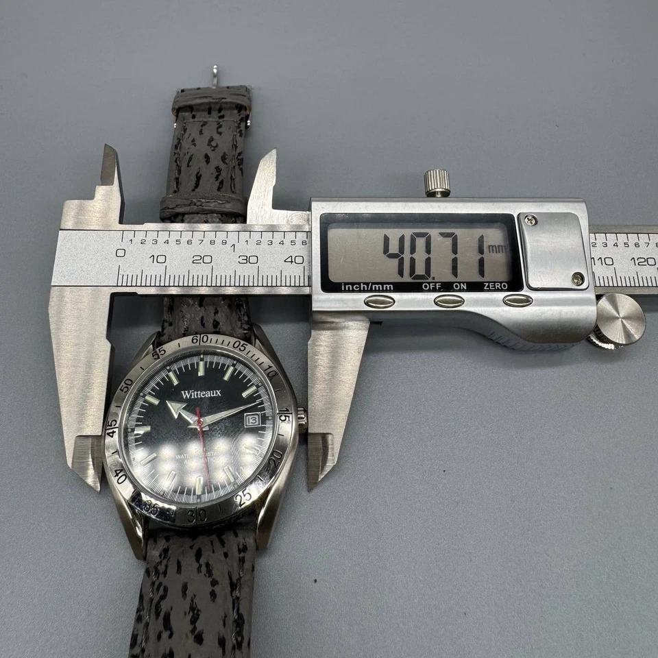 Wittnauer Handaufzug – ca. 36 mm – Schwarz – Vintage - Bild 3 von 4