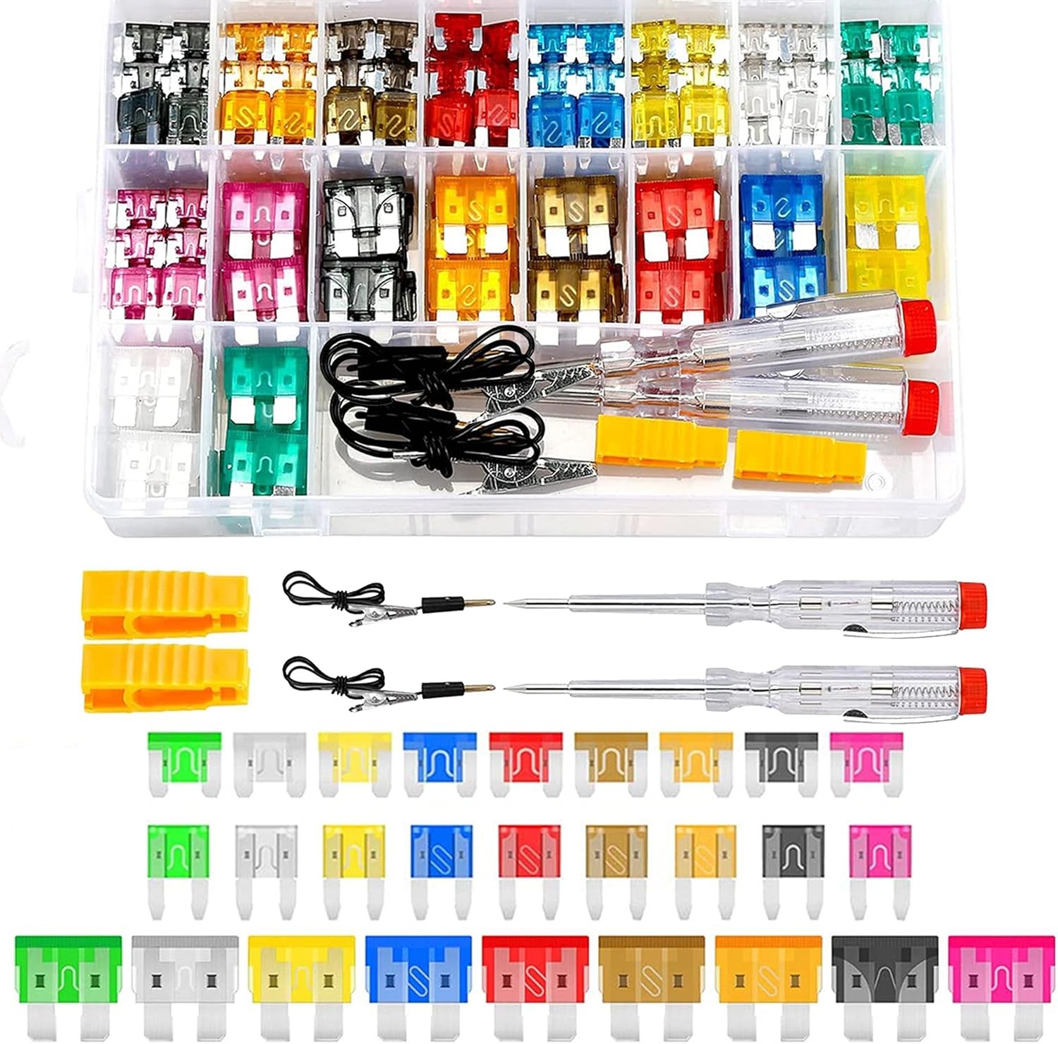 306PCS Car Fuses Assortment Kit, Mixed Vehicle Blade Standard & Mini & Low Profi