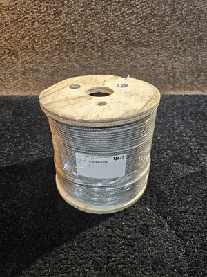 Galvanized Aircraft Cable Steel Wire Rope 0.1805'' Dia. x 500 Feet