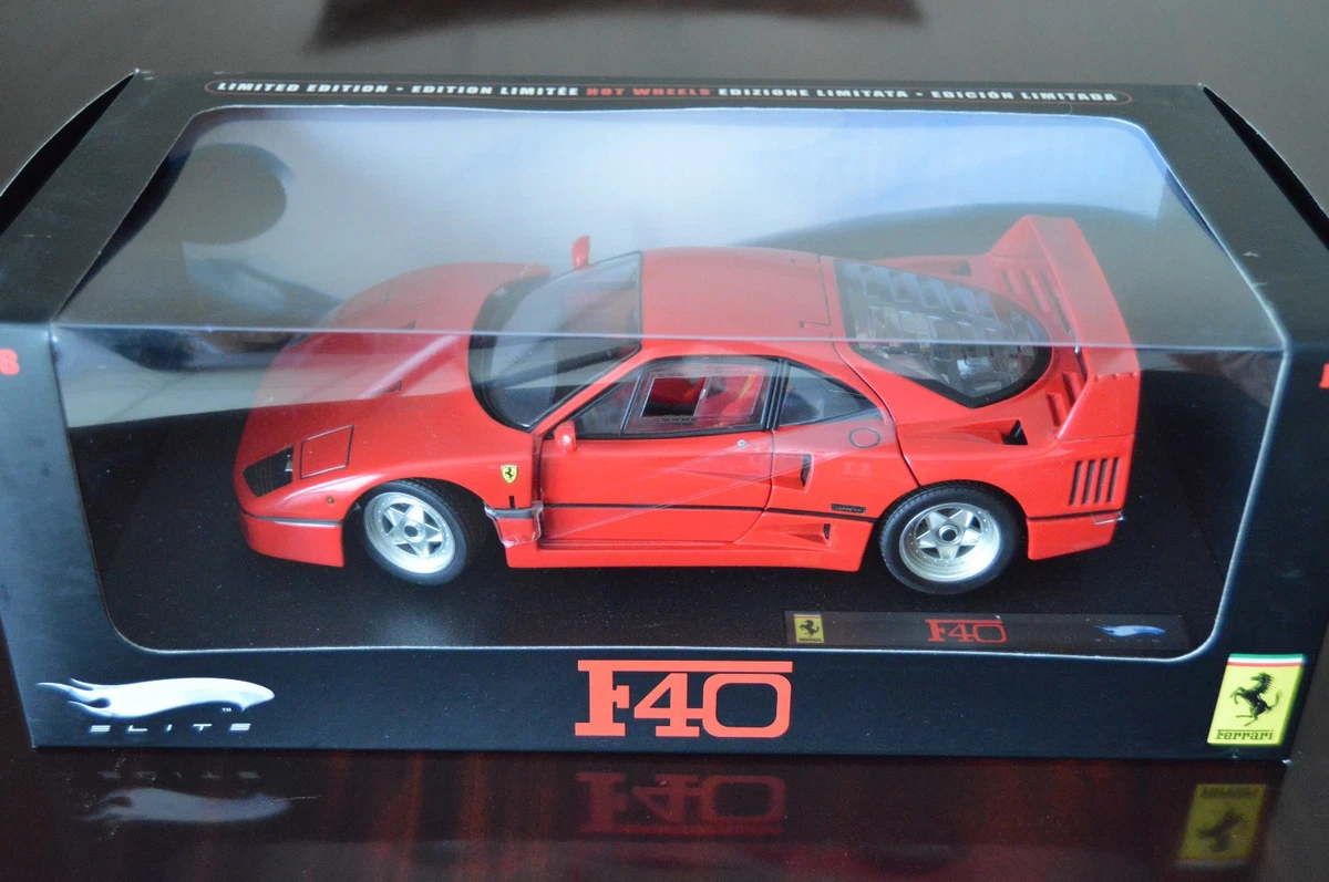 Hotwheels Elite 1:18 Ferrari F40 Competizione Le Mans 1995 nr 40 - Limited Edition