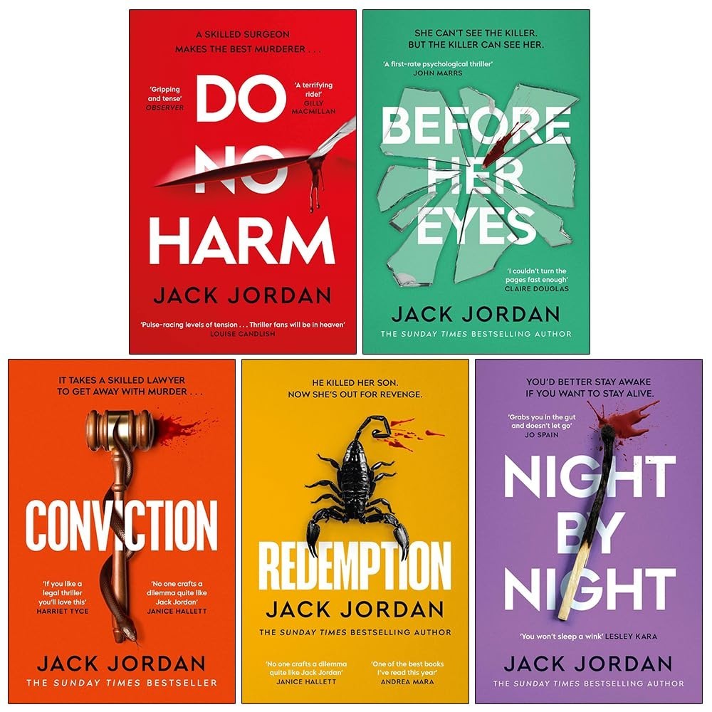 Jack Jordan Collection 5 Books Set Night By Night,Do No Harm, Before Her Eyes