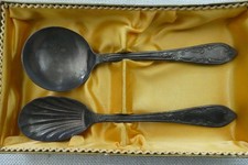 2 Zucker - Sahnel&ouml;ffel aus 100er Silber