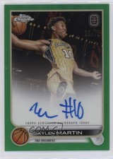 2022-23 Chrome OTE Overtime Elite Green Refractor 36/75 Jaylen Martin Auto 0b2