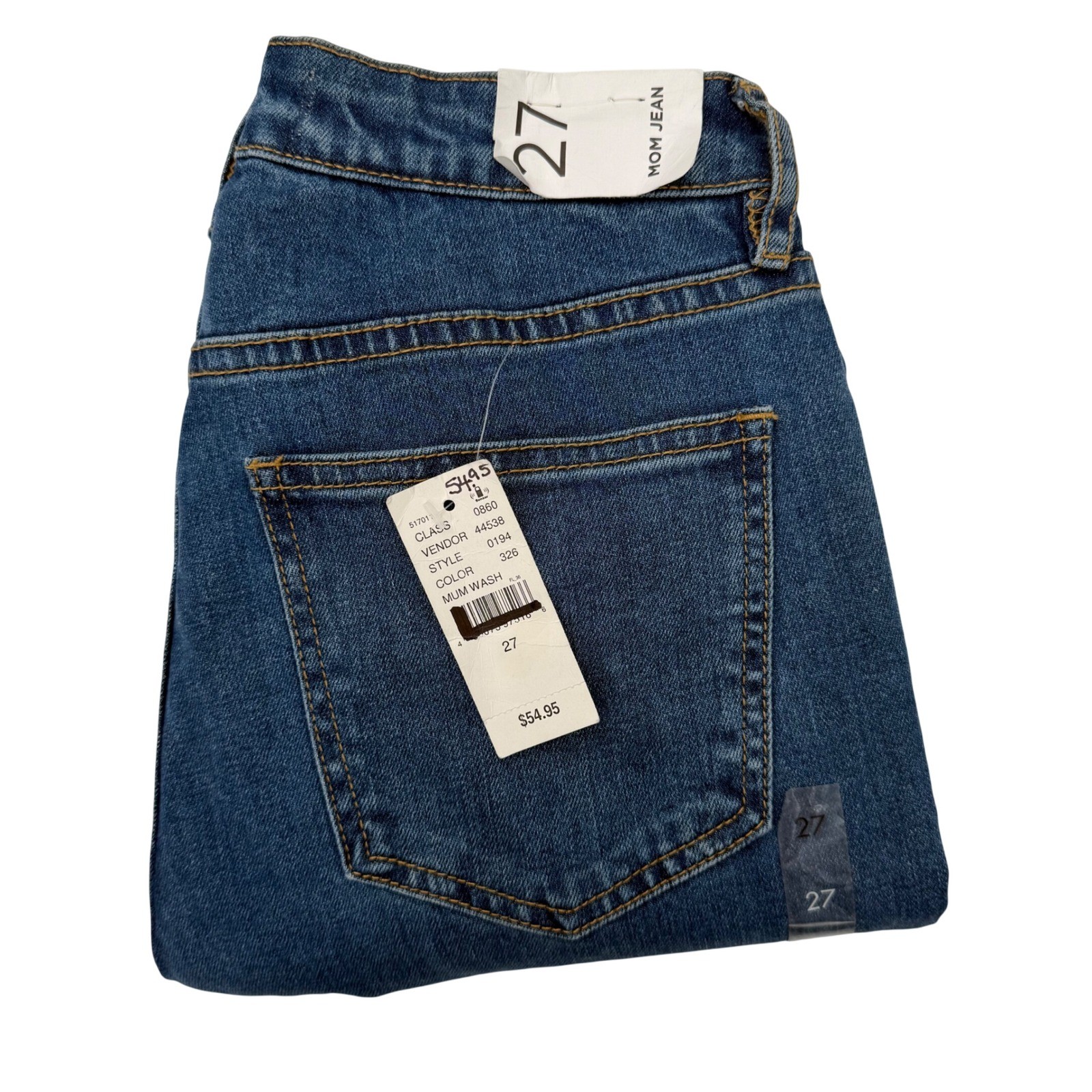 PacSun Mom Jeans Women's Size 27 Blue Denim High Rise Relaxed Fit NEW-image