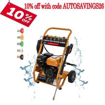 #ad Gas Pressure Washer 212CC Gas Powered Washer 3950 PSI 2.6 GPM With 5 nozzles $272.99