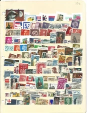120  USA & WORLD used stamps (no duplicates)! FREE USA SHIPPING!