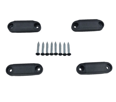 2 Sets - Black RV Trailer Magnetic Baggage Door Catch Camper - 10lb Hold