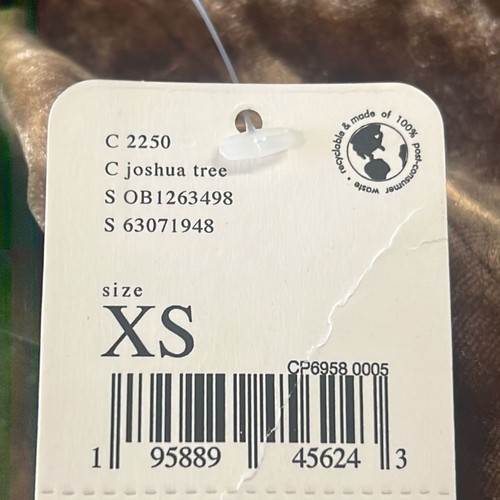 Chaqueta Free People Marrón Terciopelo Cama Corbata Frontal Encaje Ribete Mangas Campana Talla XS - Imagen 10 de 12