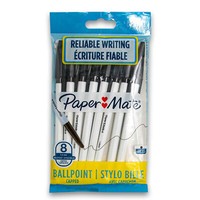 Paper Mate 045 Kugelschreiber 1.0Mm Capped 8 Packung Schwarz