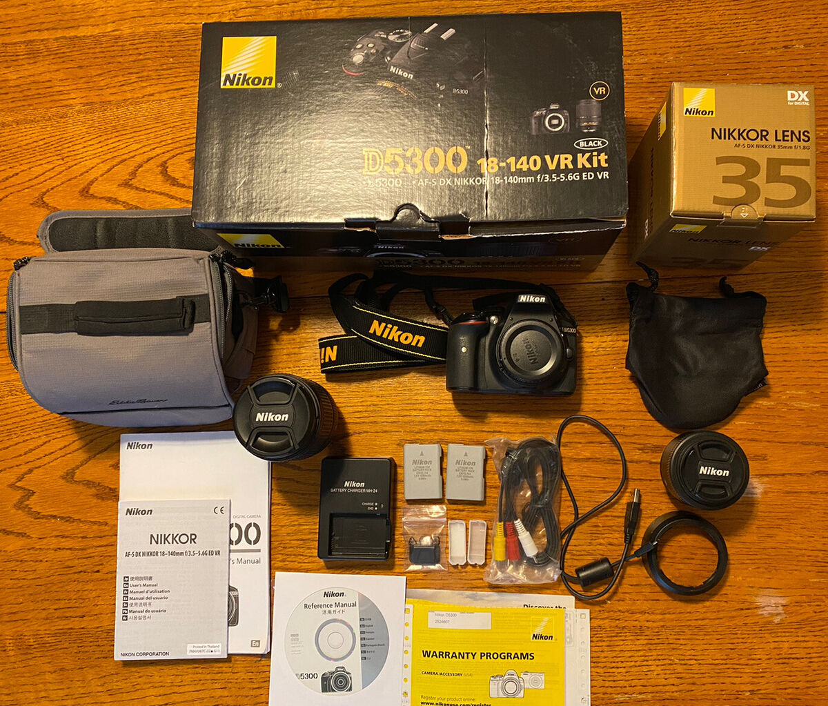 Nikon D5300 Digital SLR Camera Kit (18-140mm and 35mm Lens Nikon D5300 Digital SLR Camera Kit (18-140mm and 35mm Lens