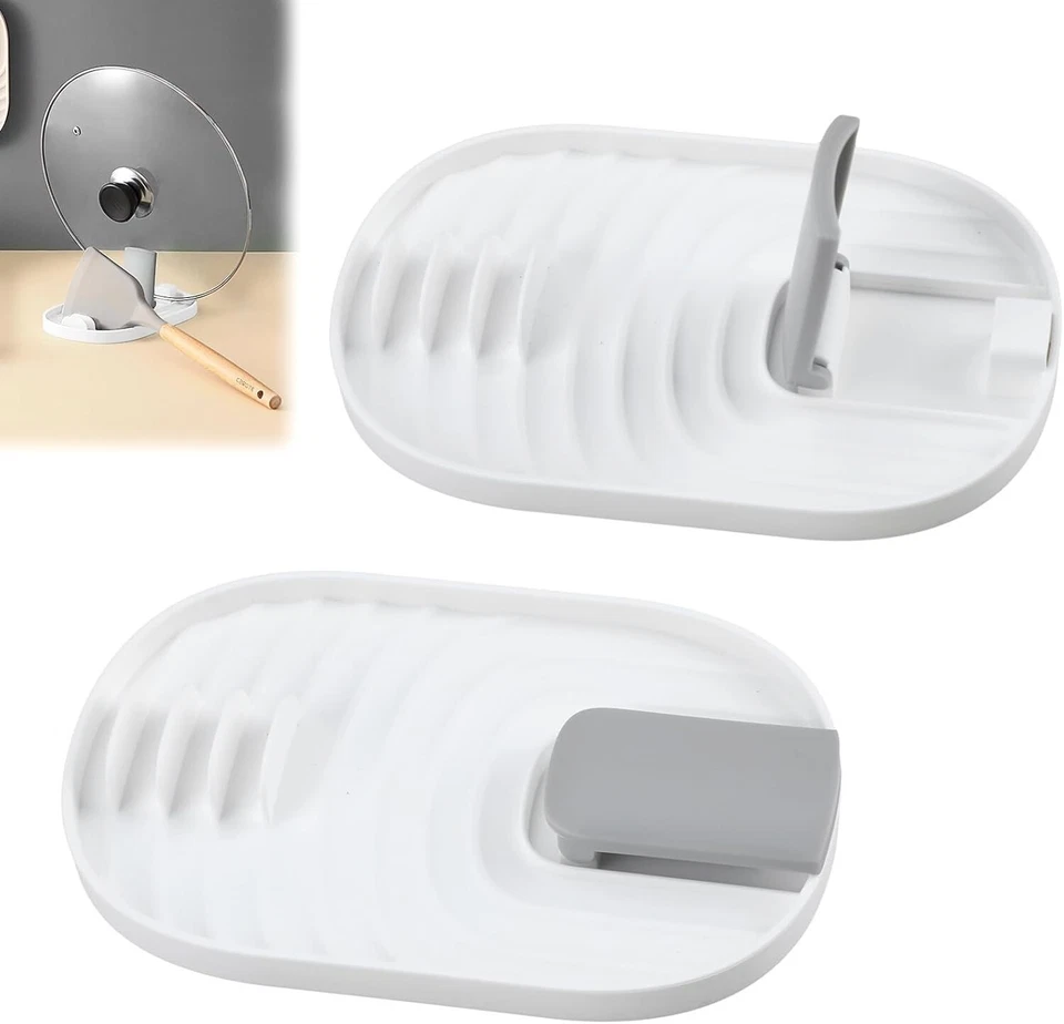 Dual Function Spoon and Pot Lid Organizer – Non-Slip Design - Image 2 of 4