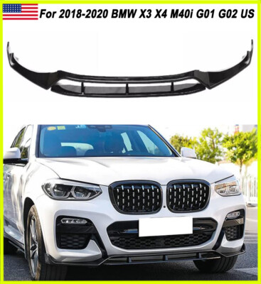 Gloss Black Performance Front Splitter Lip For 2018-2020 BMW X3 G01 X4 G02 Sport