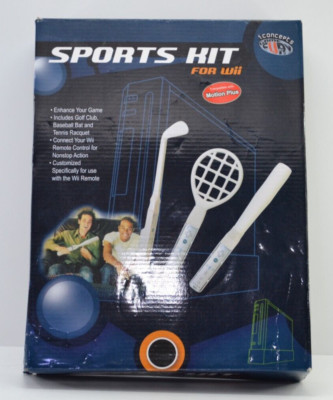 Sports Kit for  Nintendo Wii Controllers works with Motion Plus NOS