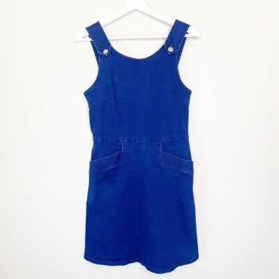Oasis Denim Overall Pocketed Dress 10 | eBay