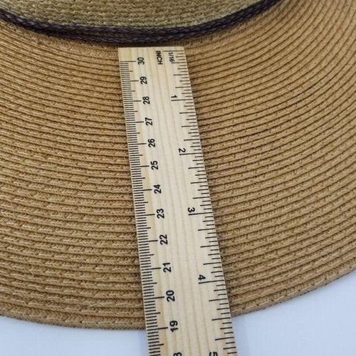 Floppy Wide Brim Sun Hat Braided Cottage Coastal Boho Beach Resort Summer 1 - Picture 7 of 9