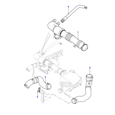 For JAGUAR XF 2.0T C2Z18057 Air filter intake pipe outlet