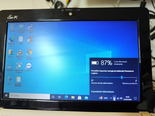 Pc Notebook Netbook Asus Eeepc 1001PX , 1 GB Ram,250 GB HD, Atom, 1.6GHZ,W10 - Imagen 2 de 10