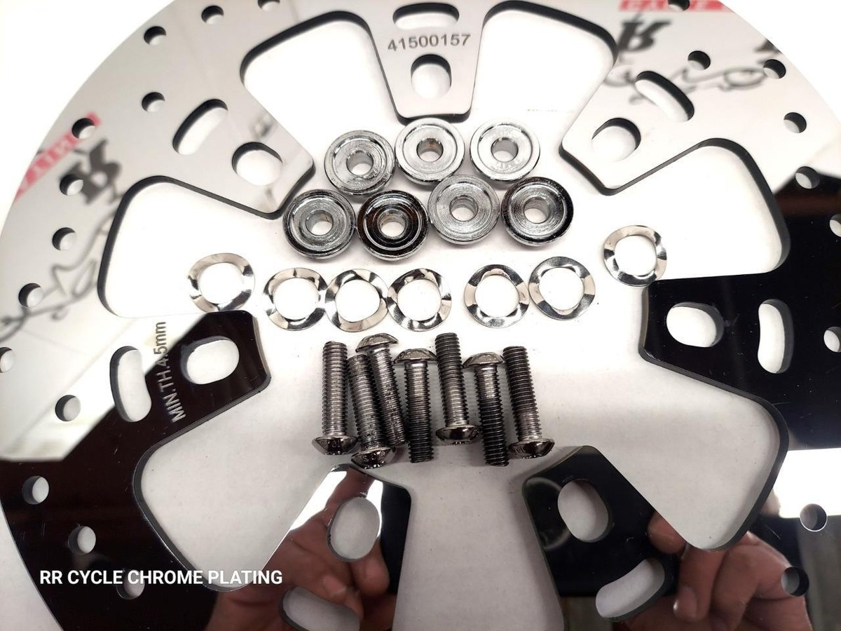 Harley Polish 11.8 Dual Front Brake Rotors # 41500157 For