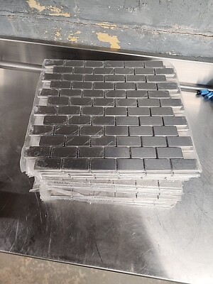 Brick silver metal mosaic stainless steel wall tile kitchen backsplash 