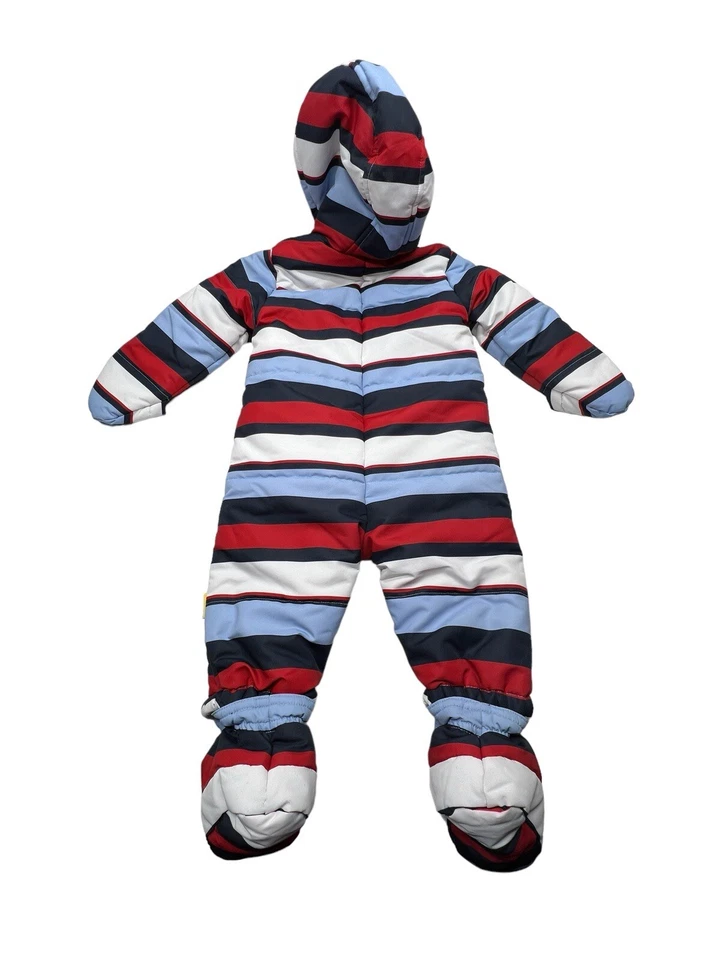 Traje de nieve Steiff bebé niño con capucha talla 6-9 meses con capucha cremallera ropa exterior Foto 2 de 4